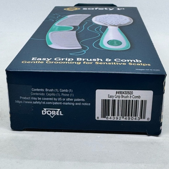 NIB Safety 1st Easy Grip Infant Comb & Brush Set - Picture 5 of 5